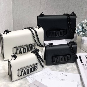 Dior/迪奥官网女包So Black极致黑系列Mini Jadior链条包-口红手表中文包包