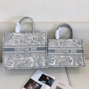 dior美国官网迪奥老虎印花IVIERA BOOK TOTE 手袋购物袋M1296