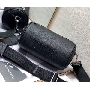 DIOR迪奥官网奢侈品购物网全皮ROLLER 单肩斜跨圆筒包信使包