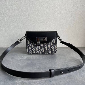 dior是什么牌子迪奥官网Oblique老花拼皮信使包1LXPO214
