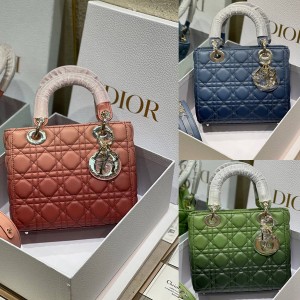 迪奥香港官网正品LADY DIOR MY ABCDIOR 渐变戴妃包M0538