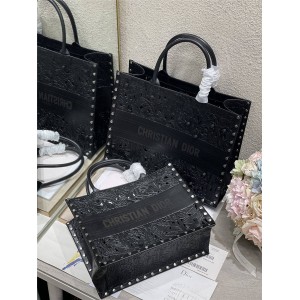 迪奥dior官网代购正品真皮铆钉雕花BOOK TOTE 手袋购物袋