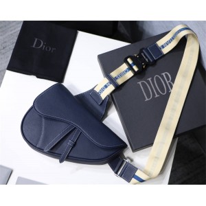 Dior/迪奥中文官网男包新款Christian Dior SADDLE牛皮马鞍包胸包