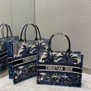 迪奥官方网站正品DIOR Palms刺绣图案BOOK TOTE 手袋