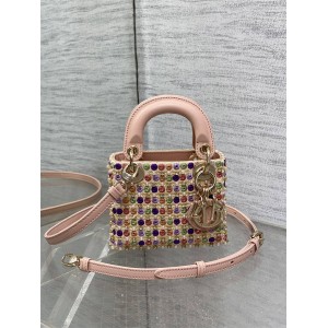 dior官方网站迪奥Lady最新限量手工珠子micro系列戴妃包