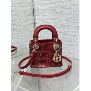 dior美国官网迪奥Lady最新限量手工珠子micro系列戴妃包