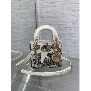 dior包包迪奥Lady最新限量手工珠子micro系列戴妃包