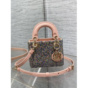 dior官网中国官网迪奥Lady限量手工珠子micro系列戴妃包