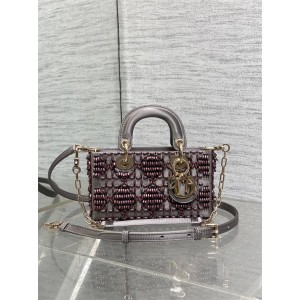 dior美国官网迪奥Lady D-Joy 超迷你（限量版珠子横版戴妃包