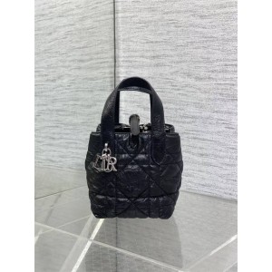 迪奥专卖店S6100 Dior Toujours 迷你竖版手袋菜篮子手提包（油蜡皮）