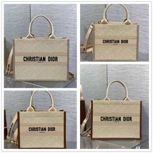 dior法国官网迪奥 M1325/M1324 Book Tote 小号/中号刺绣托特包