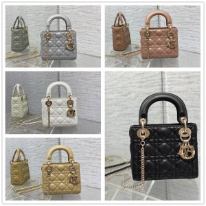 迪奥香港官网 M0505 迷你 Lady Dior 经典三格戴妃包