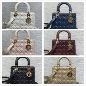 迪奥官方网站 M0565 中号 Lady Dior 五格戴妃包
