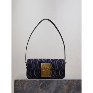 迪奥香港官网 M2610 Miss Dior 翻盖手袋单肩包（牛仔布）