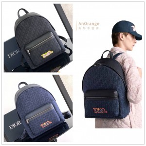 1ESBA199 DIOR迪奥 x HYLTON NEL 限定Rider 2.0 拉链双肩背包