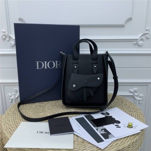 dior官方网站迪奥男女通用包包新款全皮马鞍款手提包托特包购物袋