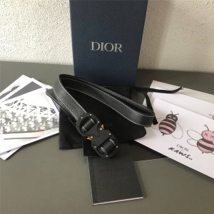 DIOR迪奥原单新款男士圆扣全皮Homme新款腰带皮带