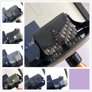 dior法国官网迪奥 1ADPO049 小号马鞍翻盖信使包（老花）