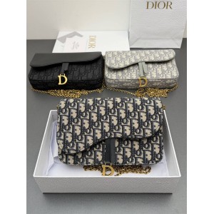 dior官方网站迪奥女包 S5907 中号马鞍链条包