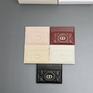 迪奥美国官网 S4205 Dior Caro Freesia 卡夹卡包