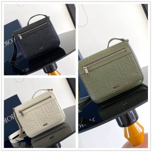 迪奥男包 1ESPO329 Dior Gravity 印花效果皮革信使包