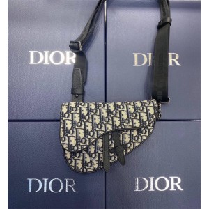 dior官方网站迪奥 1ADPO191 Saddle Bag老花马鞍包0191