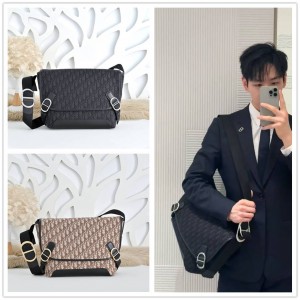 迪奥美国官网 1DBME214 中号 Dior Jett 翻盖信使包