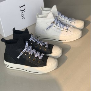 迪奥中国官网WALK'N'DIOR世界顶级奢侈品中高筒跑鞋袜子鞋板鞋KCK231