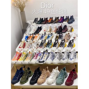 DIOR迪奥官网代购奢侈品品牌新款丝印D-CONNECT系列运动鞋老爹鞋