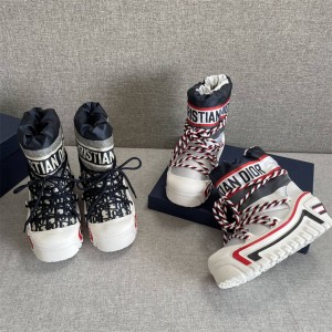 迪奥香港官网代购女靴DiorAlps 限定系列雪地靴短靴KCI685